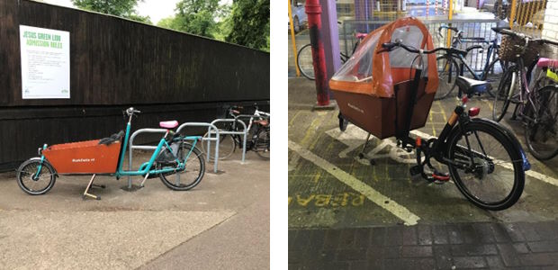 Cycle stands and cargo-cycle bays