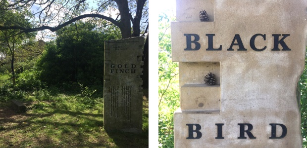 Bird Stones sculptures in Mill Road Cemetery