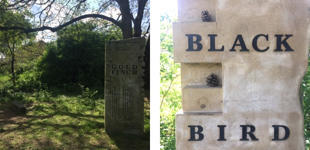 bird stones sculptures in mill road cemetery