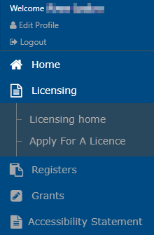 Portal menu