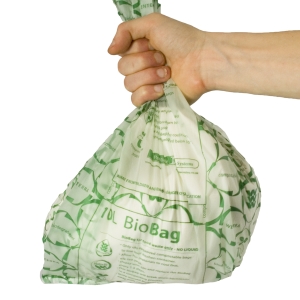 Compostable 'plastic', including bags, cups and cutlery