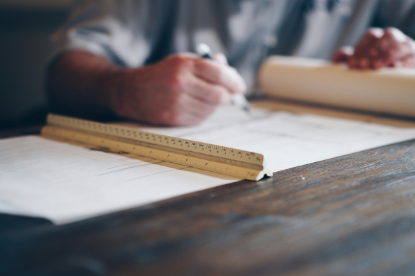 Drawing building plans