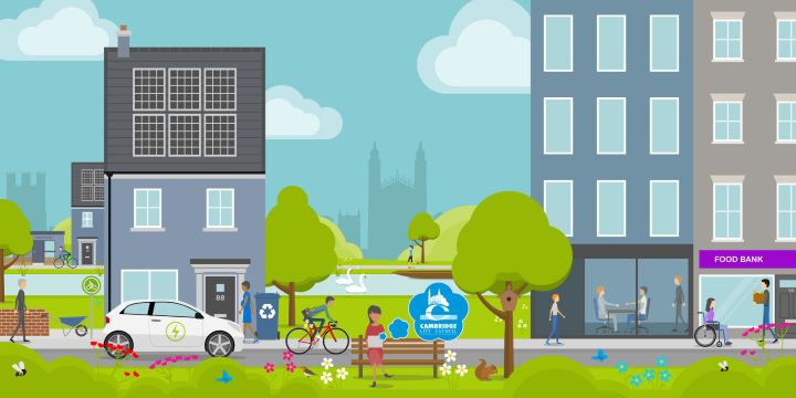Graphic showing Cambridge