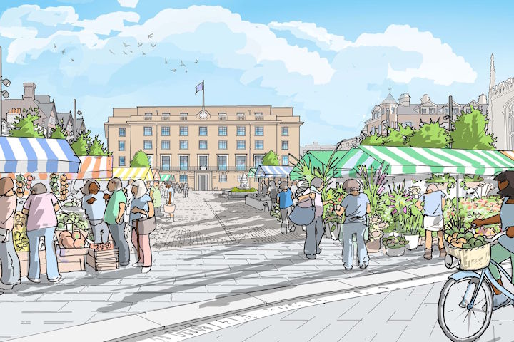 Artist’s impression of how the market might look