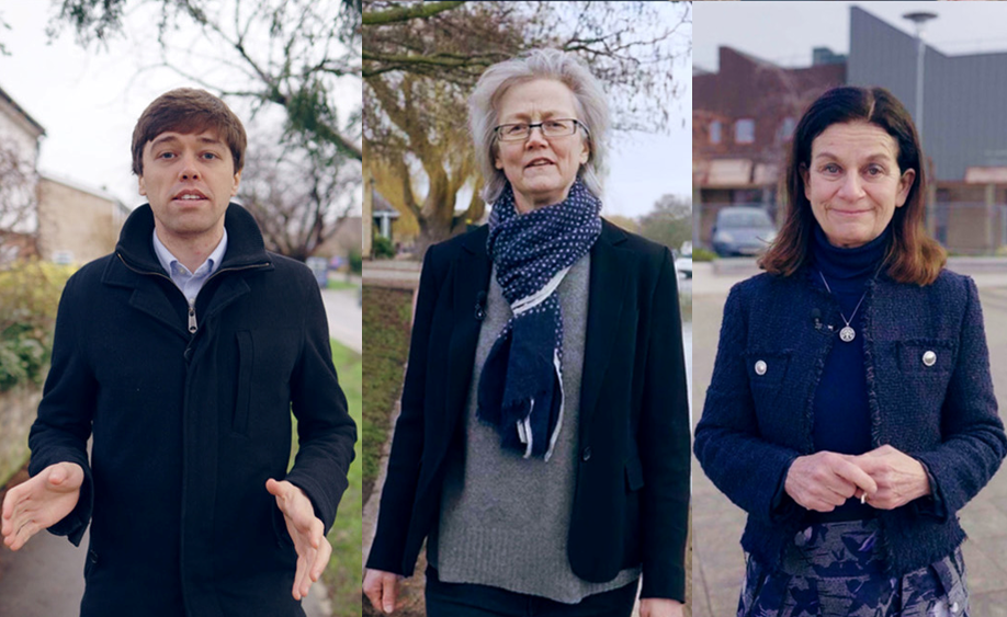 From left to right, Cllr Holloway, Cllr Bailey, Cllr Smith